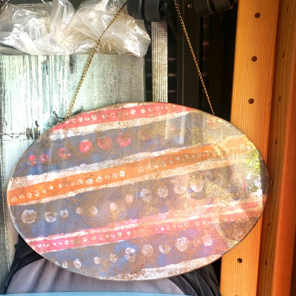 Urban Outfitters Mirrored Hanging Art